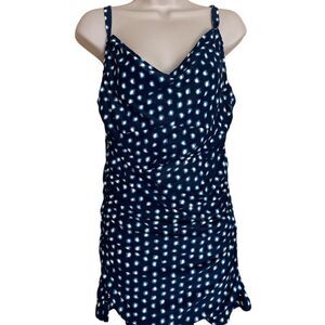 Coco Reef Blue Patterned Bikini Top